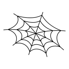 Poster - Phobia spider web icon. Outline phobia spider web vector icon for web design isolated on white background