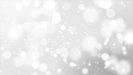 Wall Mural - Light hearts appear on the glowing grey background. Valentines Day holiday abstract loop animation.