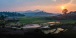 © robertharding - Rice paddy fields landscape at sunset, near Ranomafana, Haute Matsiatra Region, Madagascar