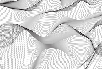 Neutral thin line wave texture or pattern with stripes