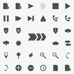 Poster - arrow with a stroke icon. web icons universal set for web and mobile