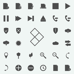 Poster - Arrow cubes icon. web icons universal set for web and mobile