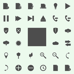 Poster - square icon. web icons universal set for web and mobile