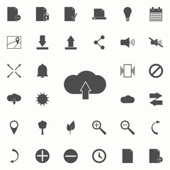 Fototapete - cloud load sign icon. web icons universal set for web and mobile