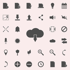 Fototapete - cloud download sign icon. web icons universal set for web and mobile