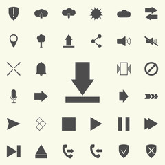 Poster - arrow to down icon. web icons universal set for web and mobile