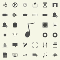 Poster - musical note icon. web icons universal set for web and mobile