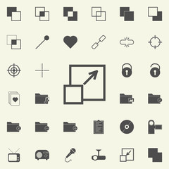 Poster - zoom sign icon. web icons universal set for web and mobile