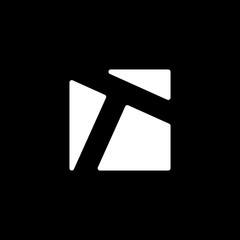 Wall Mural - t letter logo vector icon illustration