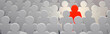 © Studio_East - Stand out from the crowd and different creative idea concepts, man standing out of crowd - 3d rendering