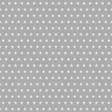 Abstract seamless pattern of small stars in white and gray colors