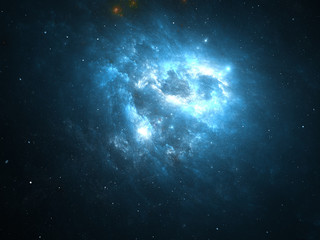 nebula and galaxies in infinite space - starfield, stars and space dust scattered throughout a vast 