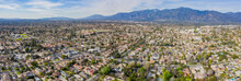 Aerial View Of The San Gabriel Mountains And Arcadia Area