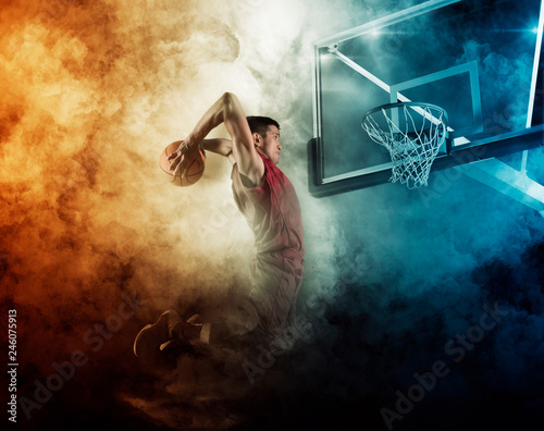 Obrazy koszykówka  mezczyzna-koszykarz