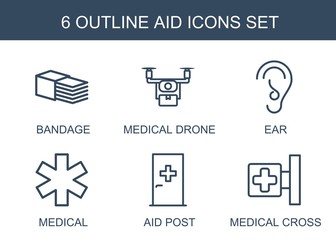 Wall Mural - aid icons