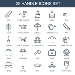 Wall Mural - 25 handle icons