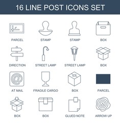 Aufkleber - 16 post icons