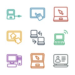 Leinwandbilder - 9 desktop icons