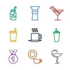 Sticker - cup icons