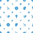© HN Works - artistic icons pattern seamless white background