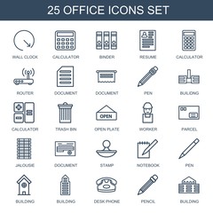 Poster - 25 office icons
