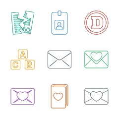 Poster - letter icons