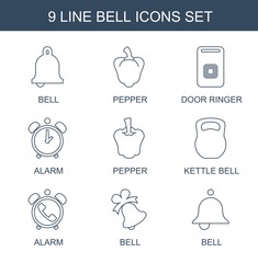 Poster - 9 bell icons