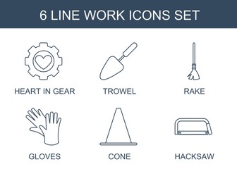 Poster - 6 work icons