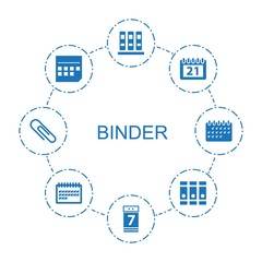 Poster - 8 binder icons