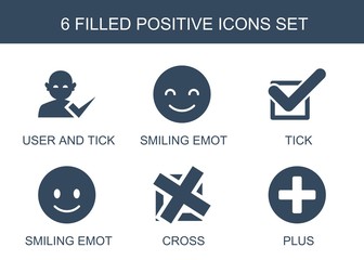 Sticker - positive icons