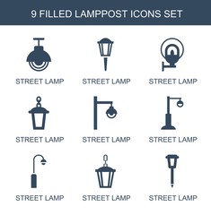 Poster - lamppost icons