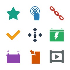 Poster - 9 interface icons