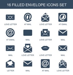 Poster - 16 envelope icons