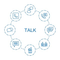 Poster - 8 talk icons