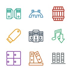 Sticker - storage icons