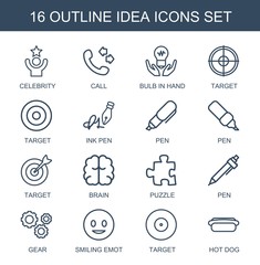 Aufkleber - idea icons