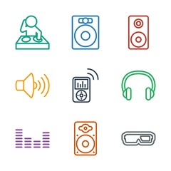 Sticker - stereo icons