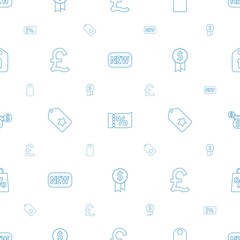 Poster - price icons pattern seamless white background