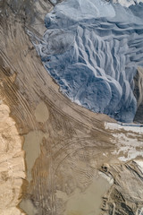 Wall Mural - Sand mine, view from above