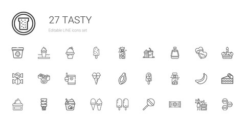 Sticker - tasty icons set