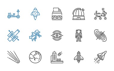 Wall Mural - rocket icons set