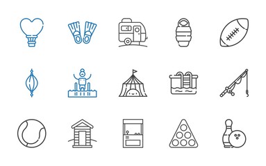 Sticker - recreation icons set