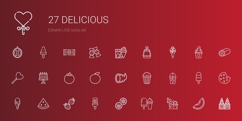 Poster - delicious icons set