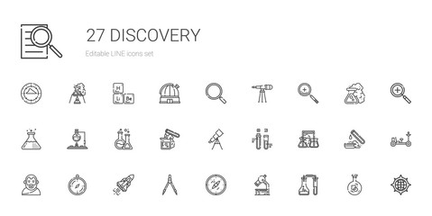 Wall Mural - discovery icons set
