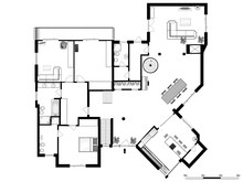 2d Floor Plan. Black&white Floor Plan.