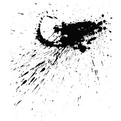 Aufkleber - Paint splats blotch isolated on white background