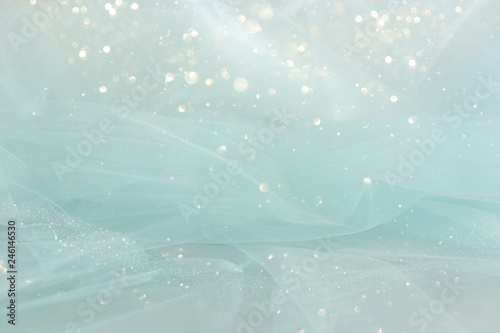 Fotografía Vintage tulle chiffon texture background. wedding concept.