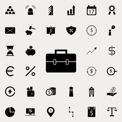 Poster - briefcase icon. banking icons universal set for web and mobile