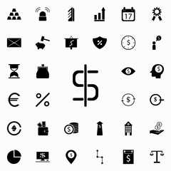 Poster - dollar sign icon. banking icons universal set for web and mobile
