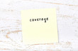 Yellow sticky note with handwritten text coverage